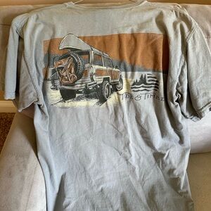 Tide & Timber gray t shirt med mens